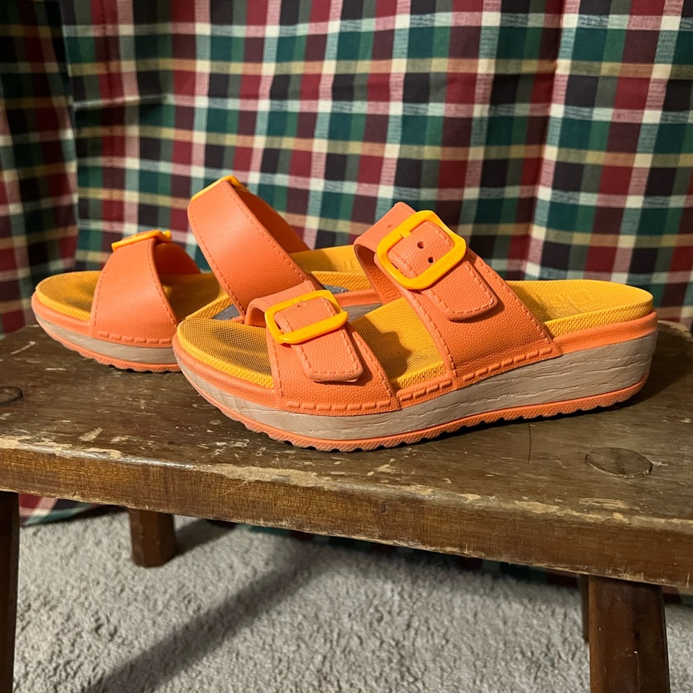 Orange Dansko Flats